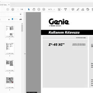 Genie Z-45 XC Kullanım Kılavuzu 1305353TR - PDF DOWNLOAD