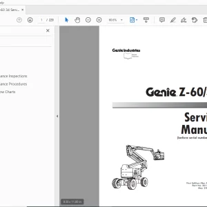 Genie Z-60/34 Service Manual 30105 - PDF DOWNLOAD