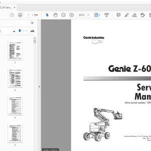 Genie Z-60/34 Service Manual 52856 - PDF DOWNLOAD