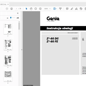 Genie Z-60 DC Z-60 FE Instrukcja obsługi 1312306PO - PDF DOWNLOAD