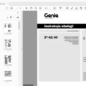 Genie Z-62/40 Instrukcja obsługi 1257653PO - PDF DOWNLOAD