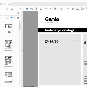Genie Z-80/60 Instrukcja obsługi 1305317PO - PDF DOWNLOAD