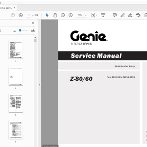 Genie Z-80/60 Service Manual 88619 - PDF DOWNLOAD