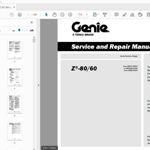 Genie Z-80/60 Service & Repair Manual 1268556 - PDF DOWNLOAD