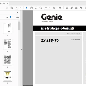 Genie ZX-135/70 Instrukcja obsługi 1258936PO - PDF DOWNLOAD