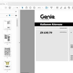 Genie ZX-135/70 Kullanım Kılavuzu 1258936TR - PDF DOWNLOAD