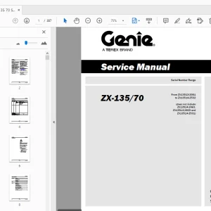 Genie ZX-135/70 Service Manual 218700 - PDF DOWNLOAD