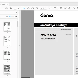 Genie ZX-135/70 with Jib Extend Instrukcja obsługi 1272823PO - PDF DOWNLOAD