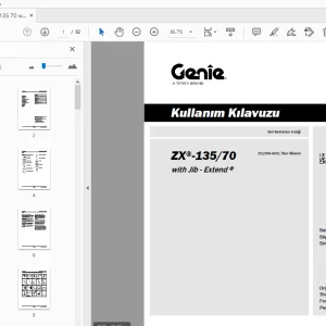Genie ZX-135/70 with Jib - Extend Kullanım Kılavuzu 1272823TR - PDF DOWNLOAD