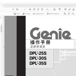 Genie lift DPL-25S DPL-30S DPL-35S 操作手册 162436 - PDF DOWNLOAD