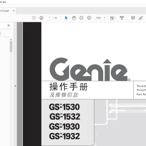 Genie lift GS-1530 GS-1532 GS-1930 GS-1932 操作手册 1000031
