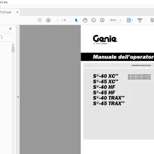 Genie lift GS-153032 CE GS-193032 GS-2032 GS-2632 GS-3232 GS-2046 GS-2646 GS-3246 GS-4047 Manuale dell’operatore
