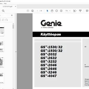 Genie lift GS-1530/32 CE GS-1930/32 GS-2032 GS-2632 GS-3232 GS-2046  Käyttöopas