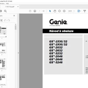 Genie Lift GS-1530/32 CE & GS-1930/32+ Návod k obsluze PDF Download