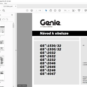 Genie lift GS-153032 GS-193032 GS-2032 GS-2632 GS-3232  Návod k obsluze
