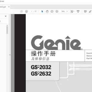 Genie lift GS-2032 GS-2632 操作手册 1000033 - PDF DOWNLOAD