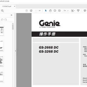 Genie lift GS-2668 DC GS-3268 DC 操作手册 133556 - PDF DOWNLOAD