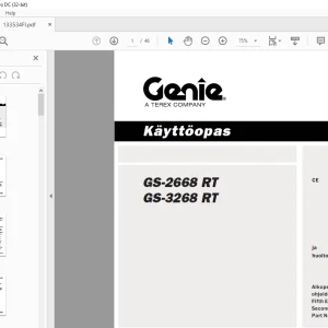 Genie lift GS-2668 RT GS-3268 RT Käyttöopas -  PDF DOWNLOAD