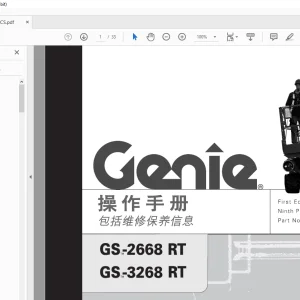 Genie lift GS-2668 RT GS-3268 RT 操作手册 48735 - PDF DOWNLOAD
