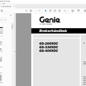 Genie lift GS-2669DC GS-3369DC GS-4069DC Brukerhåndbok - PDF DOWNLOAD