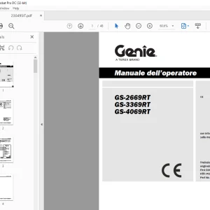 Genie lift GS-2669RT GS-3369RT GS-4069RT Manuale dell’operatore 230495