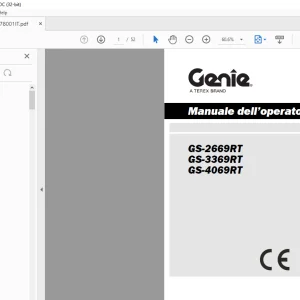Genie lift GS-2669RT GS-3369RT GS-4069RT Manuale dell’operatore