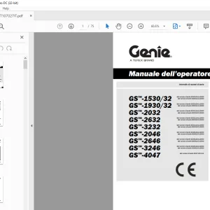 Genie lift GS™-1530/32 GS-1930/32 GS-2032 GS-2632 GS-3232 Manuale dell’operatore