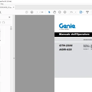 Genie lift GTH-2506 AGRI-625 Manuale dell'Operatore PDF