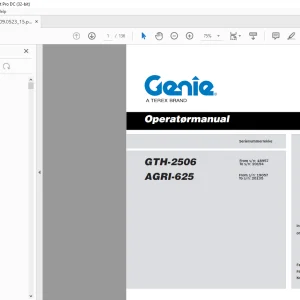 Genie lift GTH-2506 AGRI-625 Operatørmanual - PDF DOWNLOAD
