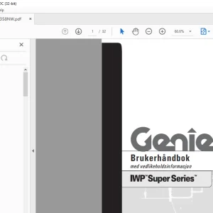 Genie lift IWP Super Series Brukerhåndbok - PDF DOWNLOAD