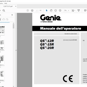 Genie lift QS™-12R QS™-15R QS™-20R Manuale dell’operatore 1297731