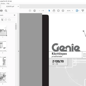 Genie lift Z-13570 Käyttöopas 82800 -  PDF DOWNLOAD