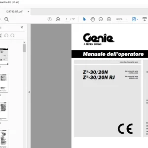 Genie lift Z-30/20N Z-30/20N RJ Manuale dell’operatore 1297934