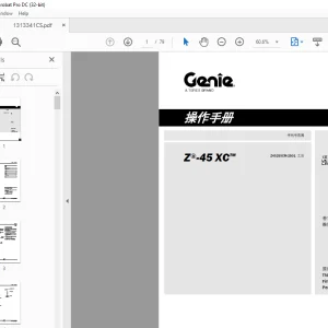 Genie lift Z-45 XC 操作手册 1313341 - PDF DOWNLOAD