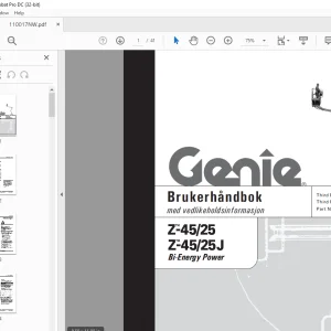 Genie lift Z-45/25 Z-45/25J Brukerhåndbok 110017 - PDF DOWNLOAD