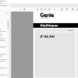 Genie lift Z®-51/30J Käyttöopas 1316198 - PDF DOWNLOAD (