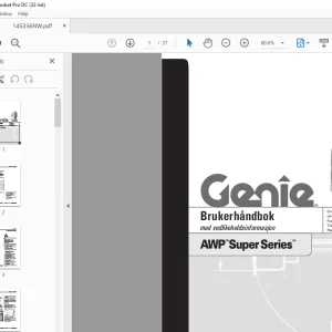 Genielift AWP Super Series Brukerhåndbok - PDF DOWNLOAD
