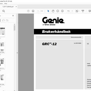 Genielift GRC™-12 Brukerhåndbok 1297728 - PDF DOWNLOAD