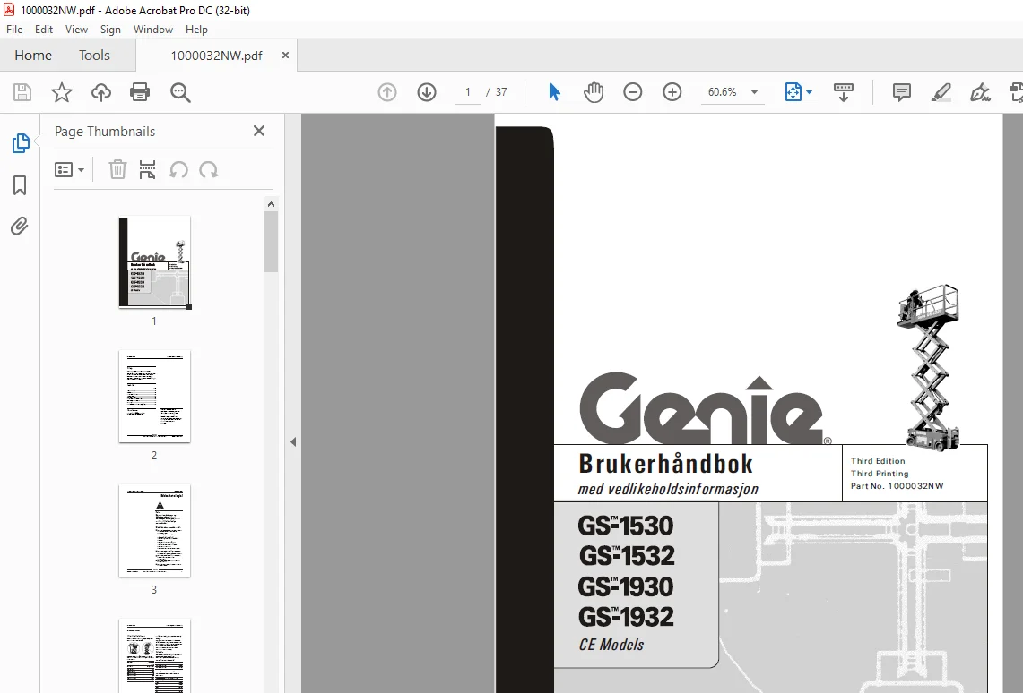 Genielift GS-2668RT GS-2668RT Brukerhåndbok 1000190 - PDF DOWNLOAD - Image 2