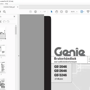 Genielift GS-2046 GS-2646 GS-3246 Brukerhandbok - PDF DOWNLOAD