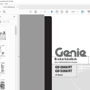 Genielift GS-2668RT GS-2668RT Brukerhåndbok 1000190 - PDF DOWNLOAD