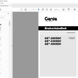 Genielift GS™-2669DC GS™-3369DC GS™-4069DC Brukerhåndbok