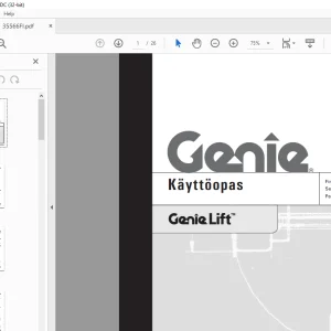 Genielift Z-5130J IC Power Käyttöopas 97900 - PDF DOWNLOAD