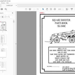 Genielift SS-1048C SQUARE SHOOTER PARTS BOOK Manual -  PDF DOWNLOAD