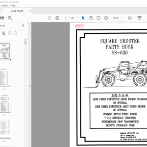 Genielift SS-636 SQUARE SHOOTER PARTS BOOK Manual 234878