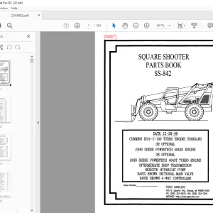 Genielift SS-842 SQUARE SHOOTER PARTS BOOK Manual 234892