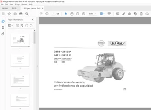 HAMM 3410•3410 Р 3411•3411 Р Instrucciones de servicio - PDF DOWNLOAD
