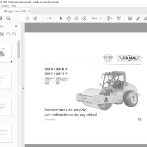 HAMM 3410•3410 Р 3411•3411 Р Instrucciones de servicio - PDF DOWNLOAD