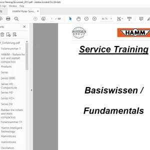 HAMM Roller Fundamentals Service Training Manual 2011 - PDF DOWNLOAD
