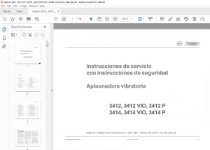 Hamm 3412 3412 VIO 3412 P 3414 3414 VIO 3414 P Instrucciones de servicio PDF